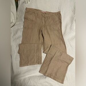 NWOT Victoria’s Secret 100% Linen khaki pants size 4